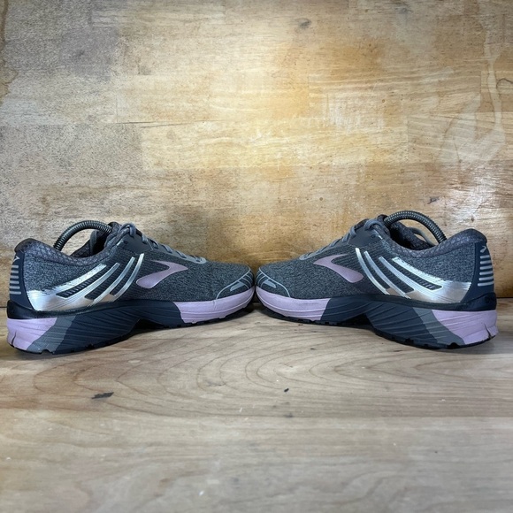 Brooks Adrenaline GTS 18 Womens Size 11.5 (B) Running Shoes Sneakers Gray Purple - Picture 5 of 9
